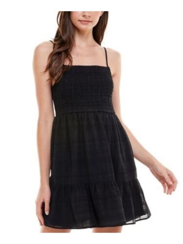 CRYSTAL DOLLS Womens Sleeveless Short Evening Fit + Flare Dress