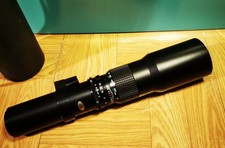 Zubehörpaket Supertele -5°- Objektiv 1:8/500 mm M42  Bajonettadapter Im Köcher