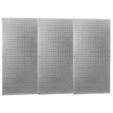Wall Control 35-P-3248Gv Pegboard Panel, Round 1/4 In Holes, 1 In Hole Spacing,