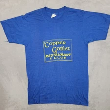 Vintage Screen Stars Shirt Mens Medium Single Stitch Restaurant Copper Goblet