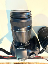 Canon EOS Rebel T3 DSLR 12.2MP w/ EF-S 18-55mm  55-250mm Lenses