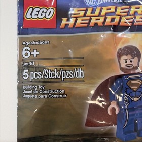 LEGO DC Universe Super Heroes NEW Jor-El Minifigure In Poly Bag