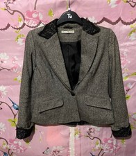 Nicholas Millington Black&Cream Blazer| 40%Wool | Size 12