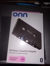The onn Wireless Cassette Adapter Bluetooth receiver Micro USB charging Cable