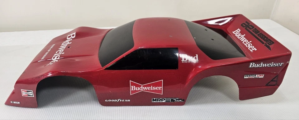 Vintage RARE Team Associated Budweiser Corvette Stock Race Car Body - Image 4 of 4
