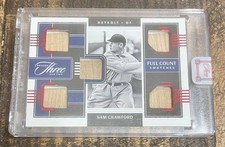 Sam Crawford 2022 Panini Three and Two 5 Piece Bat Relic SEALED Triples FCS-SC