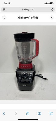 Oster Versa Blender Pro Power 8 Cup 1400W Stainless Steel Blade Black Red 64 Oz