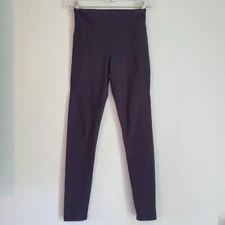 Old Navy Active Powersoft Leggings Womens Large Black High Rise Yoga Gym Pants