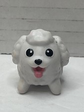 Chubby Puppies Friends Poodle White Dog Spin Masters Dog Figure Toy