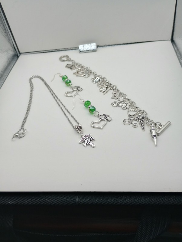 Handmade Jewelry Set Theme Nurse