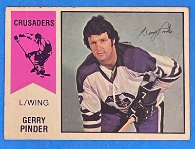 1974-755 OPC O-Pee-Chee WHA  - Gerry Pinder - Cleveland Crusaders