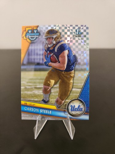 Bowman University Chrome 2023 - X-Fractor #119 Carson Steele (RC) - Imagen 1 de 2