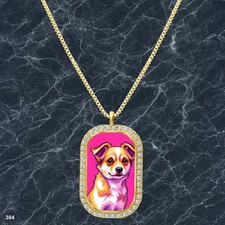 New Cute Dog Puppy Pendant Necklace Image Design Charming Gold Tone Epic