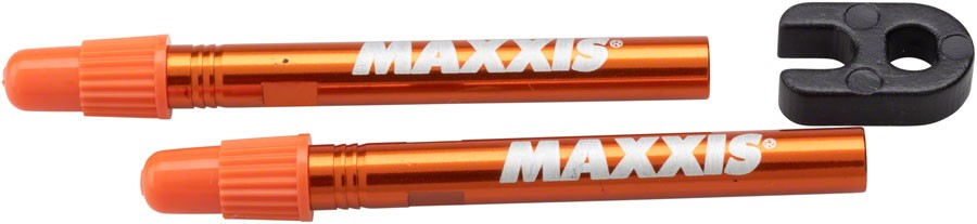 Комплект бескамерных клапанов Presta Maxxis MVS - алюминий толщиной 60 мм съемный сердечник клапана 3890₽