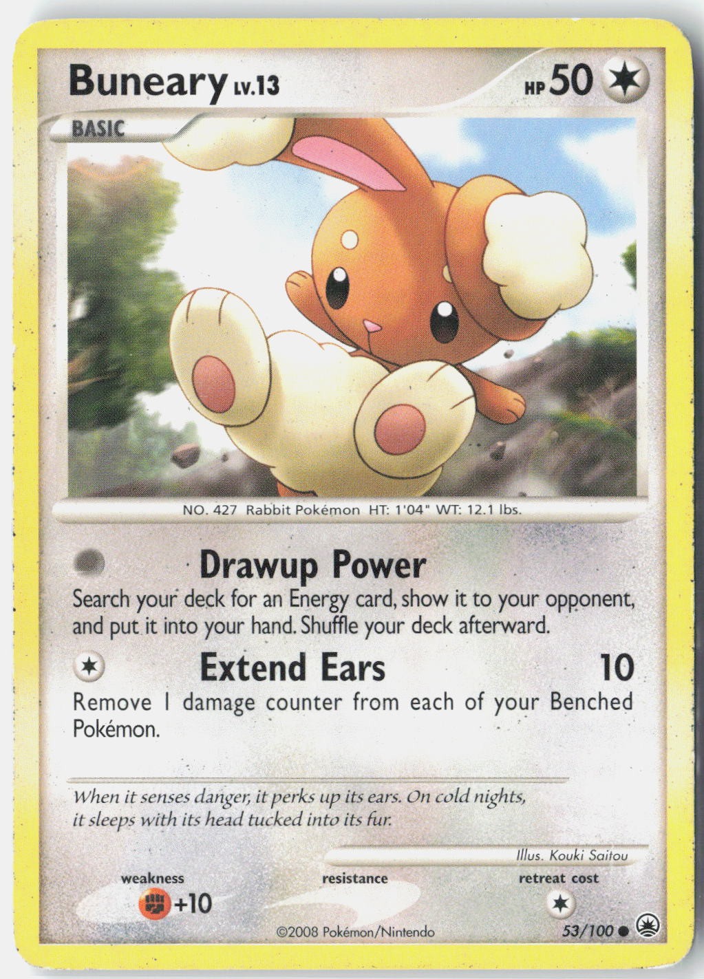 Buneary Majestic Dawn 53/100 Pokemon Card