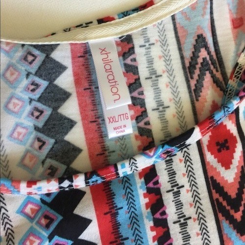 Xhilaration stripped boho sleeveless Top - Picture 7 of 7