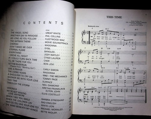 BIGGEST HITS OF 1989-90 BY DAN COATES PIANO/VOCAL/GUITAR SONGBOOK MUSIC SHEET - Bild 4 von 9