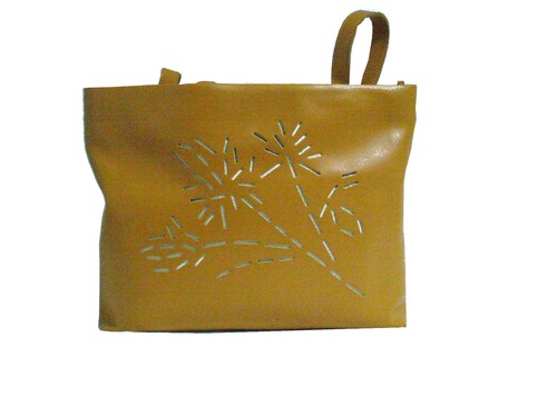 Sylvain Lefebvre 1746 Safran Damentasche Leder Schulter gebraucht