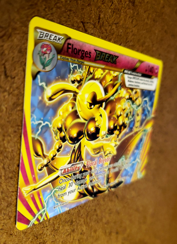 TCG POKEMON BREAK FLORGES Holo XY BREAKthrough BKT Reverse Holo RARE 104/162 MT! - Picture 10 of 13