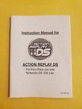 Action Replay Nintendo DS / Lite Instruction Manual Only Booklet Only