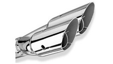 Borla 20213 Dual Round Angle-cut Intercooled Exhaust Tip Universal Fit