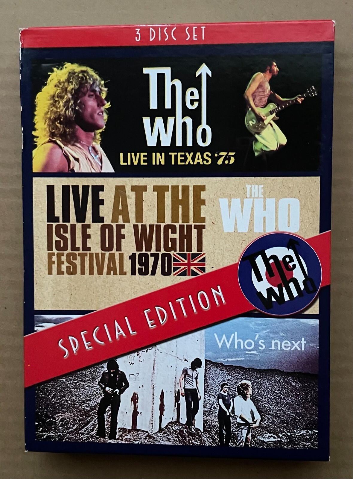 The Who - Live At The Isle Of Wight Festival/Live In Texas/Who's Next? (3 DVD)