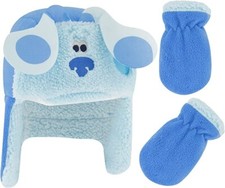 Nickelodeon Boys Winter Hat and Mitten Set, Blue's Clues Toddler Beanie Ages 2-4