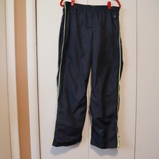 Danskin Now Athletic Track Pants Women's Size L 12-14 Charcoal Elastic Waist