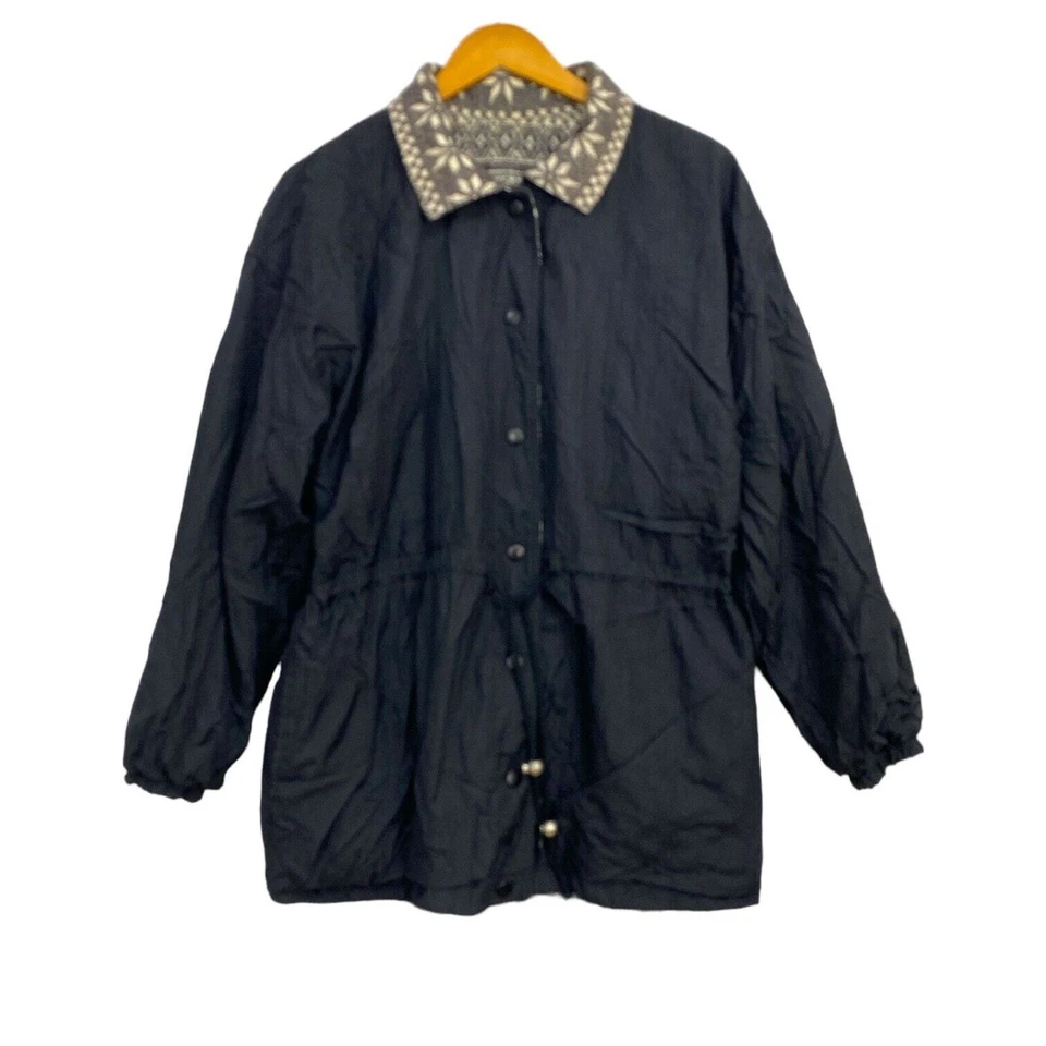 Chaqueta reversible Current Seen para mujer talla única geométrica de gran tamaño y2k Foto 4 de 4