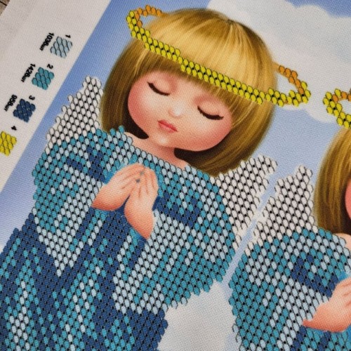 Bead Embroidery Kit Angels DIY Craft Kit Seed Bead Needlework a4h_269 - Picture 15 of 19