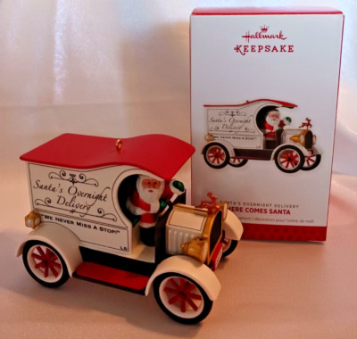 Hallmark 2013 Here Comes Santa ''Santa's Overnight Delivery'' Ornament; LTD Ed