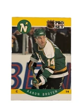 Brand New: Vintage 1990 PRO SET Aaron Broten Minnesota North Stars Trading Card