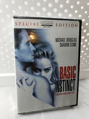  Basic Instinct 1992 Unrated (DVD) Michael Douglas, Sharon Stone, Part 1 Movie