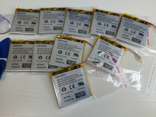 10pz Nuova Batteria di Ricambio 3,7V per i Pod Nano 3 3G 3a Generazione +Kit Strumenti - Foto 1 di 12