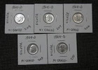 1964-D Silver Roosevelt BU Dimes (5) in lot Hi Grade *210 V5