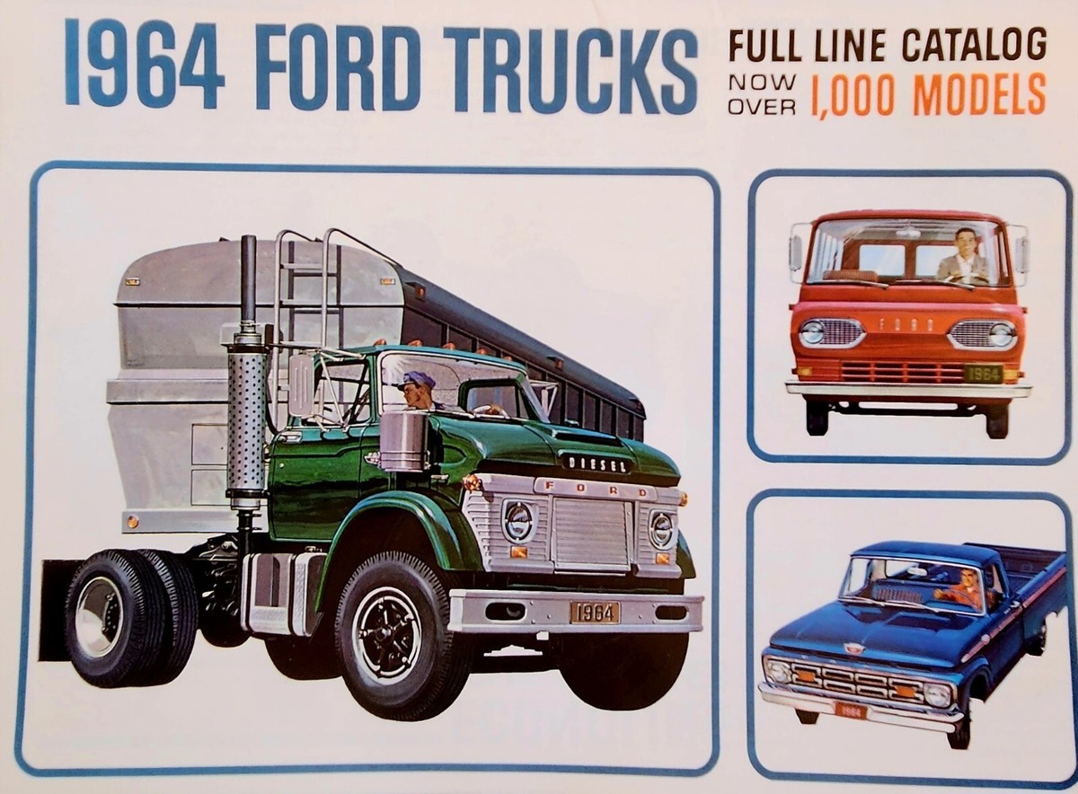 1964 Ford Trucks - all Models - Spec Sheets on Ranchero To NT-950