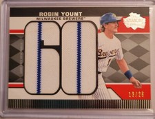 2011 Topps Lineage Baseball Robin Yount 60th Anniversary Jumbo Jersey #13/25 