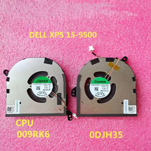 New CPU + GPU Cooling Fan For Dell XPS 15 9500 9510 Precision 5550 0DJH35 009RK6