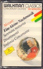 MOZART " EINE KLEINE NACHTMUSIK " MUSICASSETTA NUOVA DEUTSCHE GRAMMOPHON