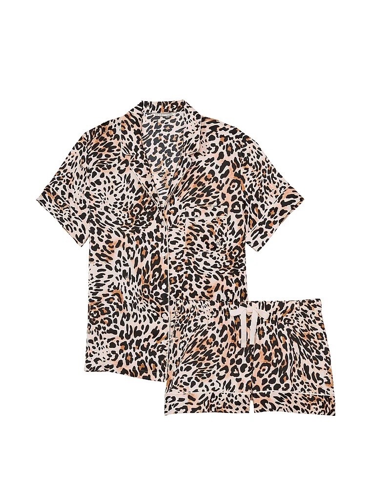 Pantalon De Nuit Victoria's Secret Taille S - Imprimé Animalier Gris - Porté 1 Fois (Très Bon état)