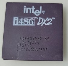 Vintage Rare Intel i486 DX2 A80486DX2-50 SX749 Processor Collection/Gold