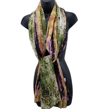 Fanta-Eyes Inc Women's Scarf Multicolor Polyester 28" x 70" Rectangle 