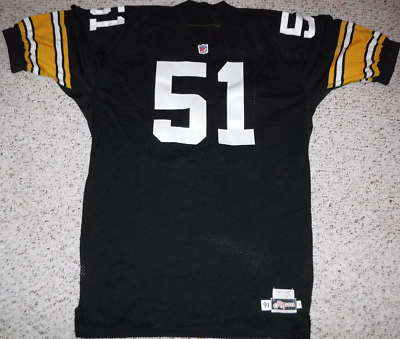 RARE PITTSBURGH STEELERS 1991 GAME JERSEY CHUCK LANZA NOTRE DAME