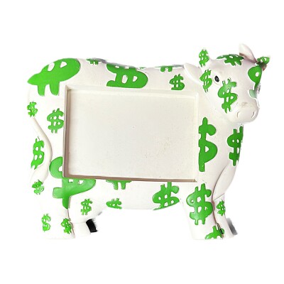 Bilderrahmen Geld Kuh Irres Geschenk Dollar Crazy Silly nl Money rar Hustler