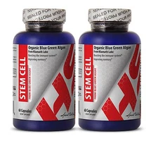 STEM CELL Supplement Anti Aging Repairing Damaged Cells Amino Acid 2 Bottles