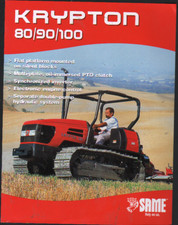 Scheda brochure trattore cingolato SAME "KRYPTON" 80/90/100