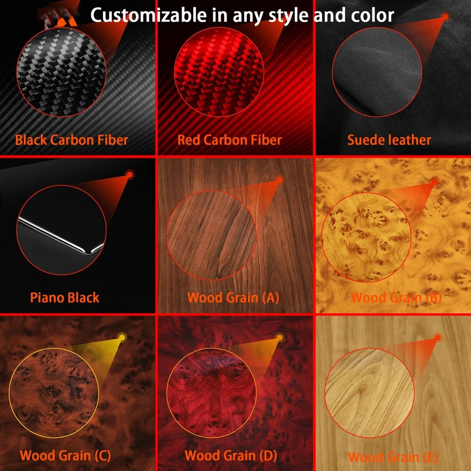 Kits de 26 piezas de molduras interiores completas de fibra de carbono para Alfa Romeo 159 Brera Spider 04-11 Foto 2 de 4