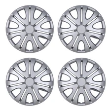 (4 Pack)Wheel Covers Snap Clip-On Auto Tire Rim Replacement For 14” Hub Caps