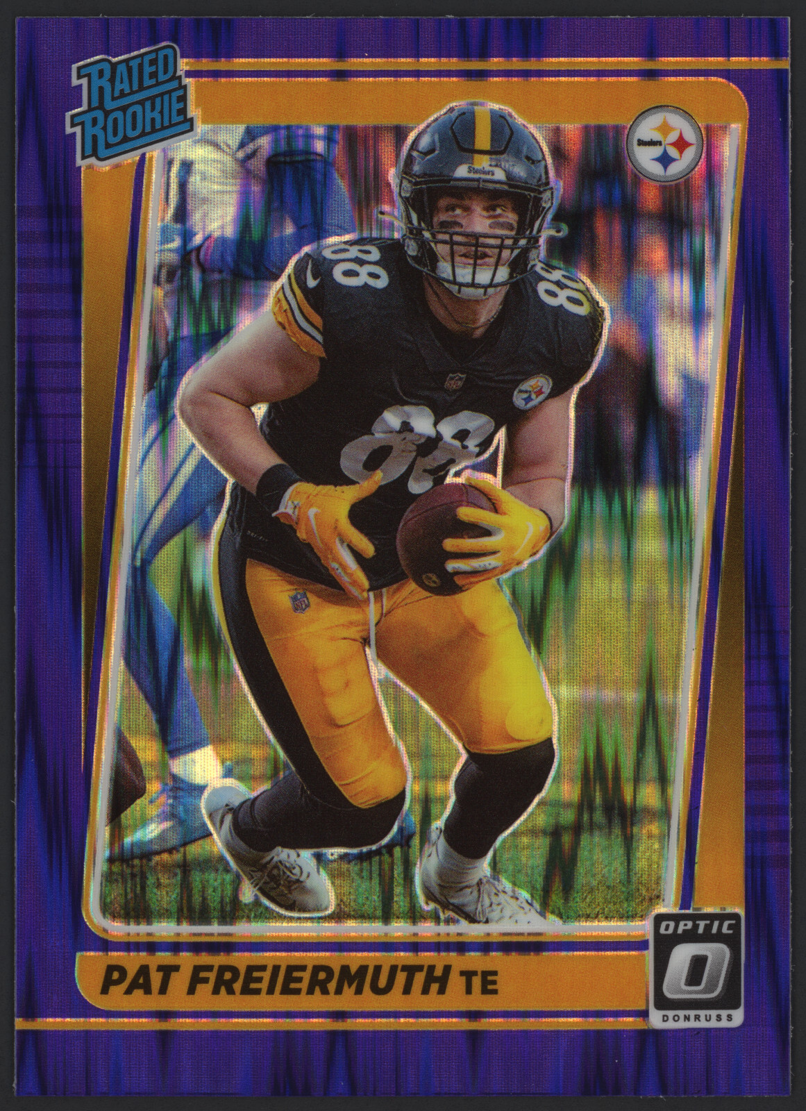 2021 Panini Donruss Optic #232 Pat Freiermuth Purple Shock Steelers Rookie RC