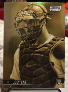 2021 Topps Stadium Club Joey Bart RC CASE HIT CHROME GOLD MINTED REFRACTOR #241